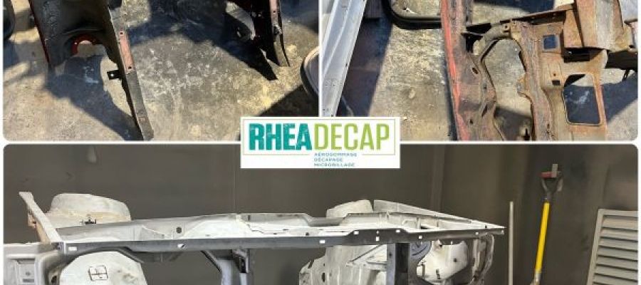 Décapage sabalage face avant voiture calandre carrosserie retirer peinture rouille carrossier restauration renovatation