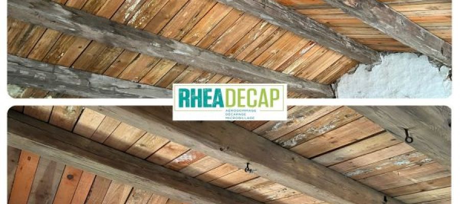 Sabalage poutres charente maritime Rhea decap meuilleur entre entreprise de decapage en charente maritime 17