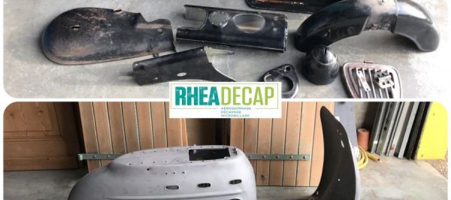 décapage rénovation sabalage microbillage grenaillage carrosserie scooter lambreta vespa maturin mobylette motobecane mob solex