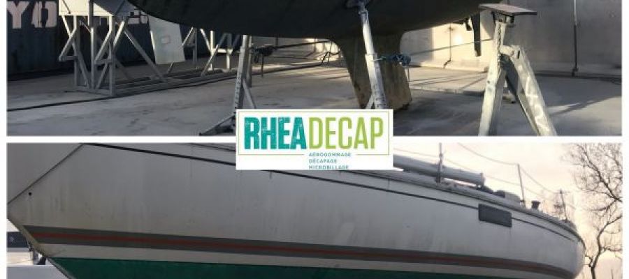 retrait antifoulin primaire carène coque oeuvres vives voillier Le décapage est fastidieux avec un résultat souvent douteux ? Confiez le nous ... c’est notre métier !